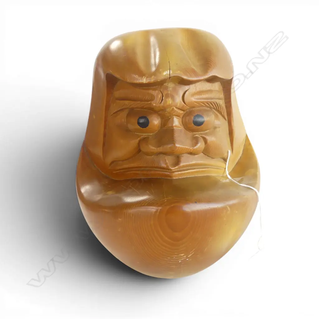 LG JAPANESE DARUMA CARVING H.240mm Image 1++