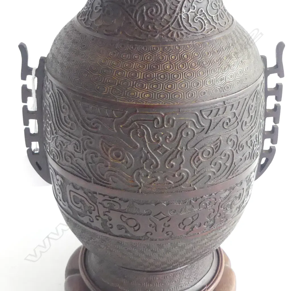 ORIENTAL ARCHAIC STYLE TABLE LAMP H.700mm Image 1++