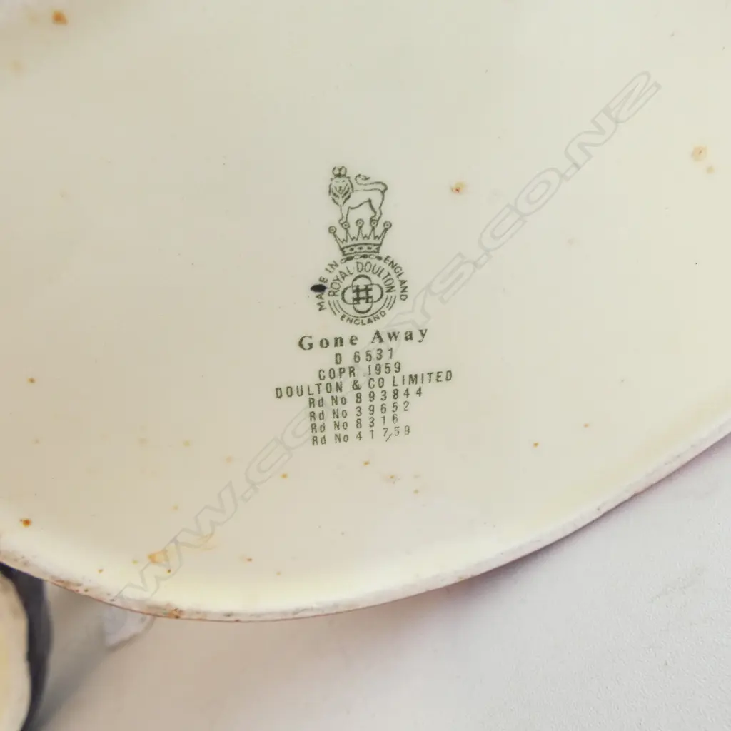 2 LARGE SIZE RD CHARACTER JUGS GONE AWAY & OLD SALT H190MM Image 1++