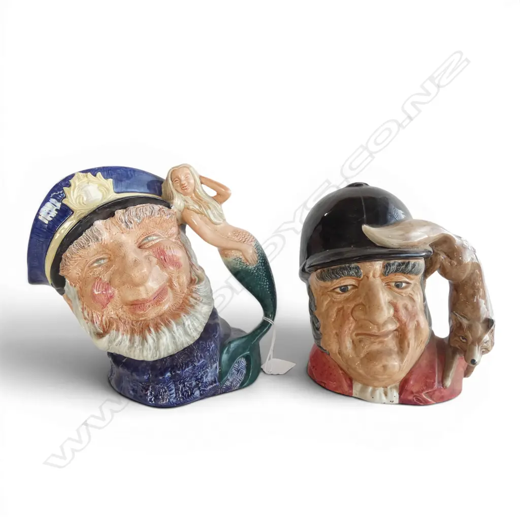 2 LARGE SIZE RD CHARACTER JUGS GONE AWAY & OLD SALT H190MM Image 1++