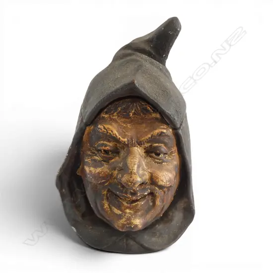  FRIAR BUST LIDDED CONTAINER H.175mm