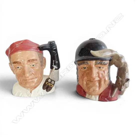 2 LARGE SIZE RD CHARACTER JUGS GONE AWAY &BOOTMAKERH190MM