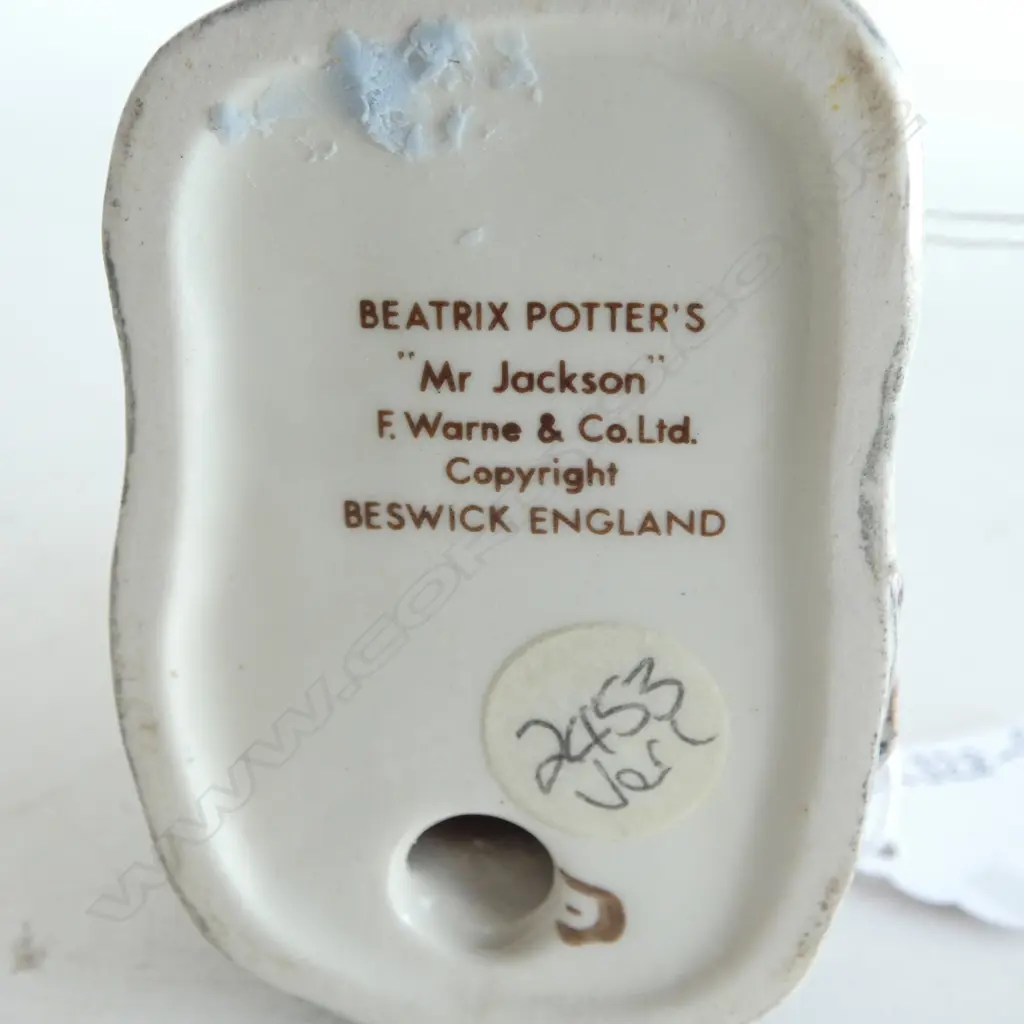  BESWICK BEATRIX POTTER 'MR JACKSON', H.90mm brown backstamp Image 1++