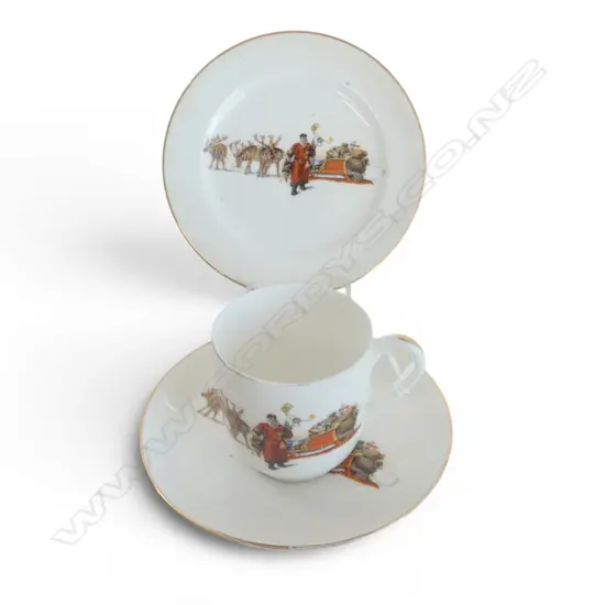 ROYAL DOULTON CHRISTMAS WARE COFFEE CUP/SAUCER & PLATE