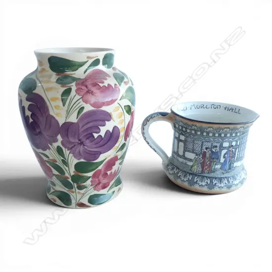 WADE 'HARVEST' VASE H.185mm, ROYAL DOULTON MORETON HALL JUG
