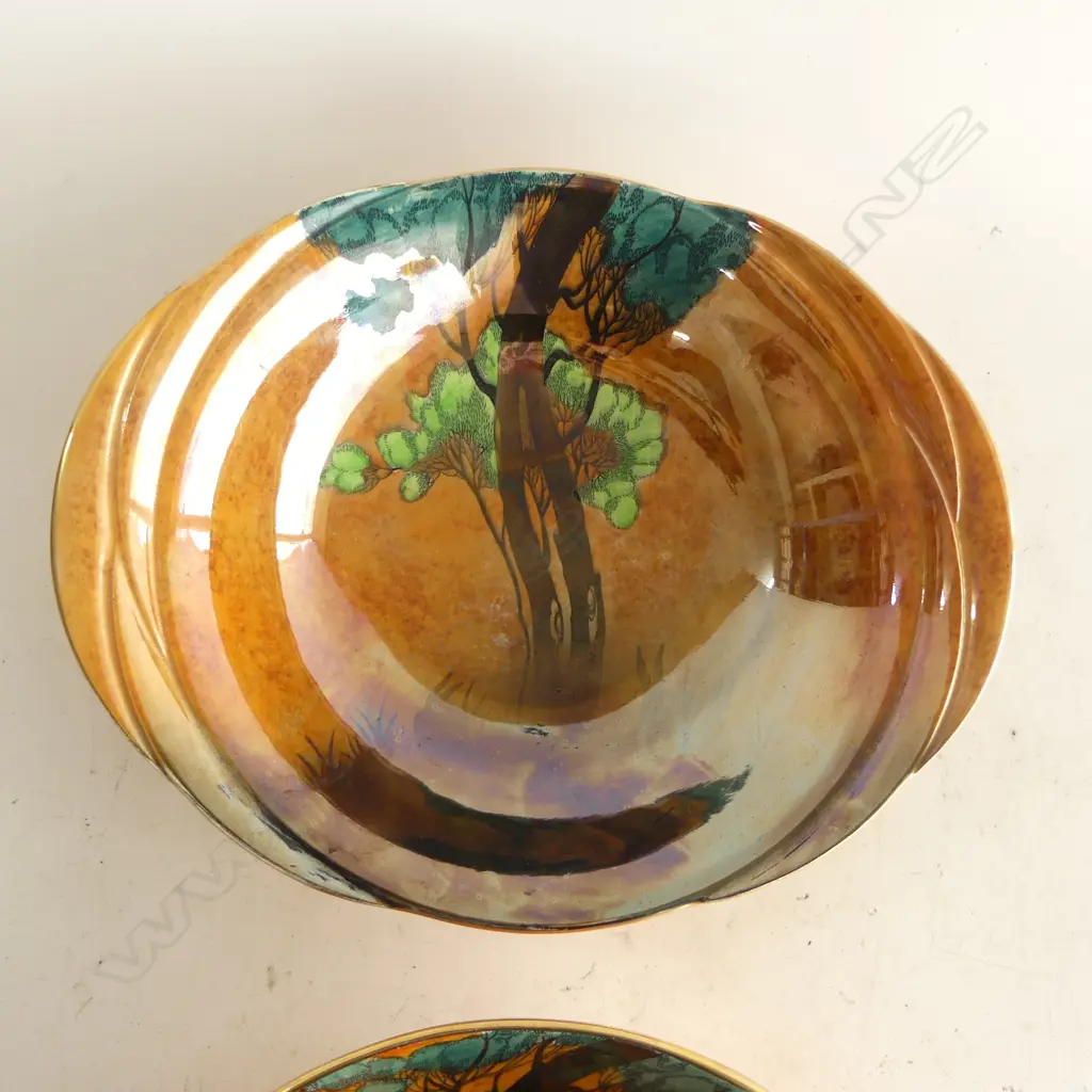 2 CARLTON WARE 'BUNNIES AT SUNSET' BOWLS Dia.270mm Image 1++