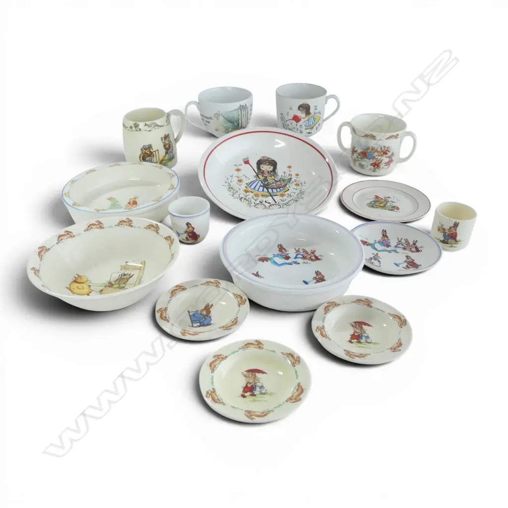 ASST. CHILDRENS CHINA Incl. BUNNYKINS, CROWN LYNN BUNNY etc Image 1++
