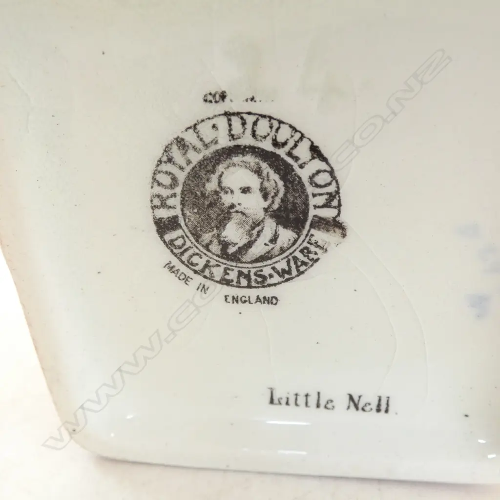 2 PCS ROYAL DOULTON DICKENS WARE, LRG JUG, H.180mm & 2 HANDLED VASE, H.180mm Image 1++