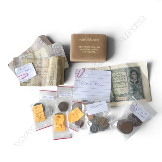 ASST. WORLD BANK NOTES & COINS
