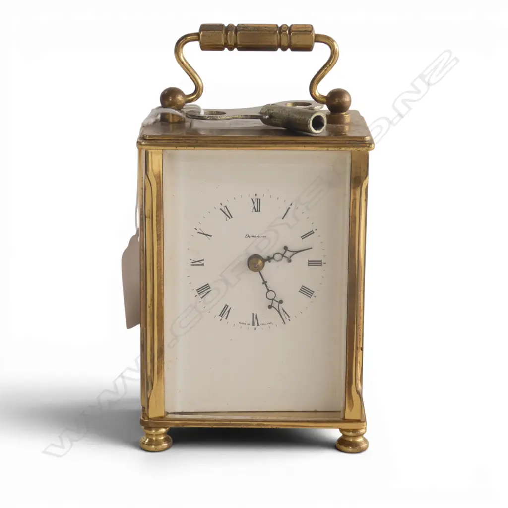 CARRIAGE CLOCK w. KEY H.125mm Image 1++