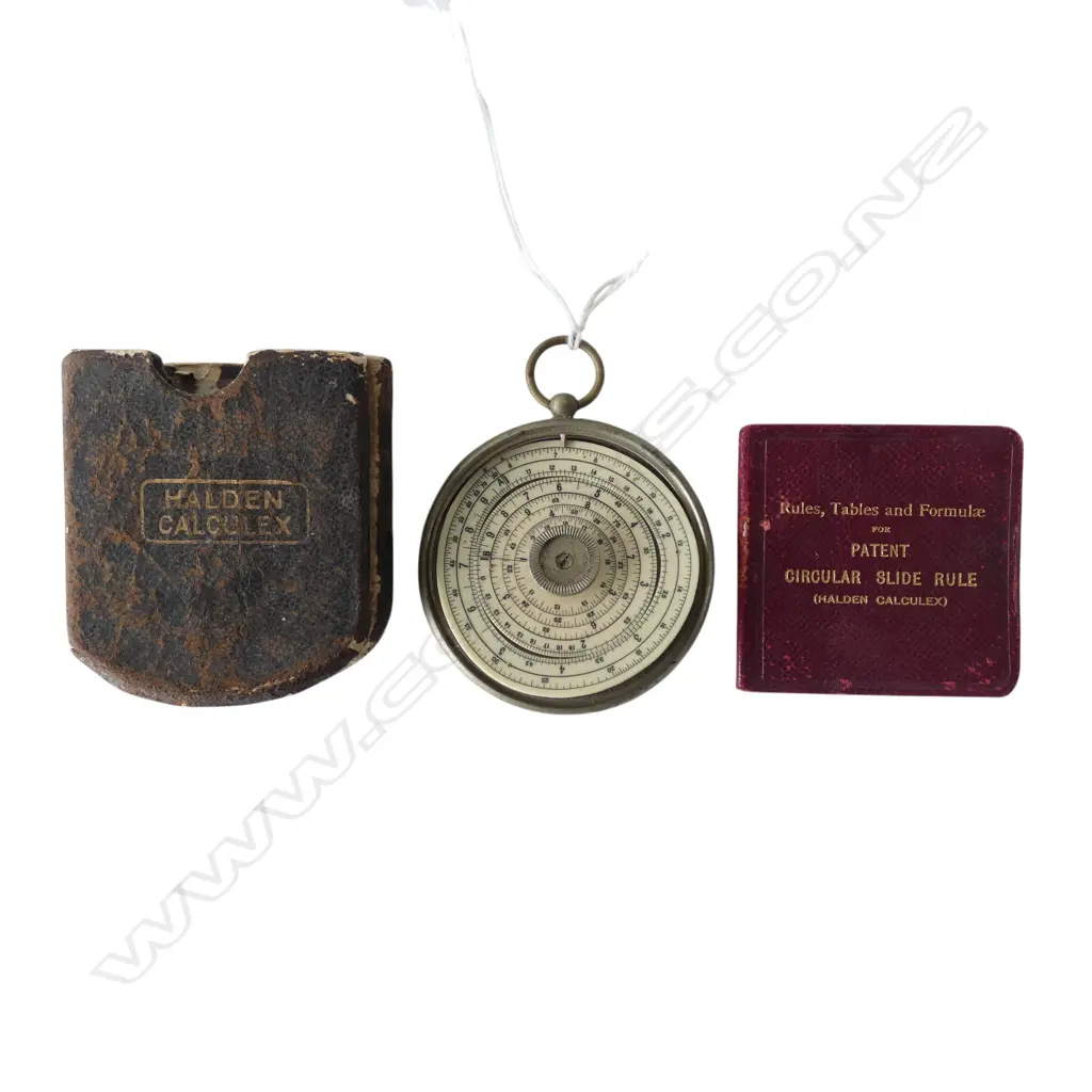 HALDEN CALCULEX (CIRCULAR SLIDE RULE) 60mm dia Image 1++