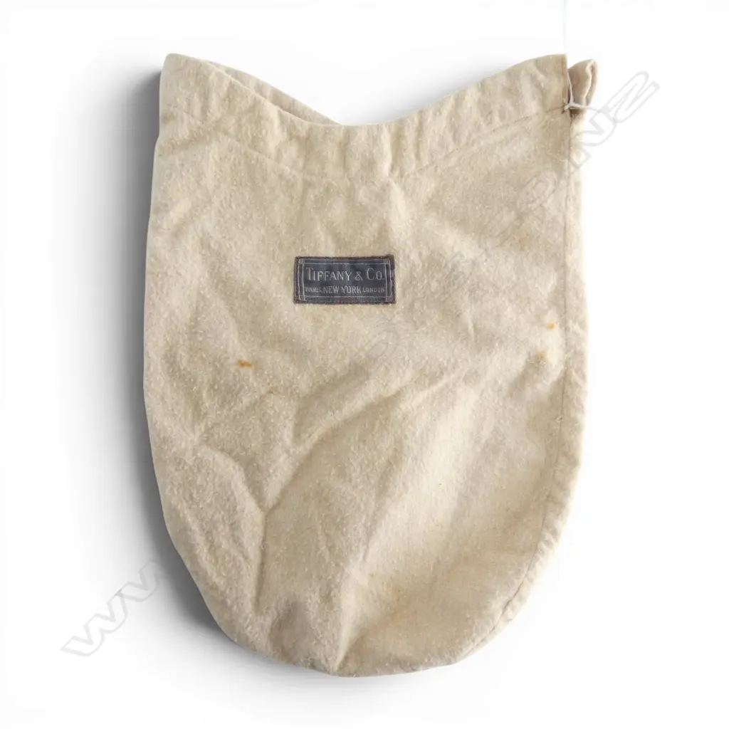 VINTAGE TIFFANY & CO LABELLED SILVER STORAGE BAG 300 x 200mm approx Image 1++