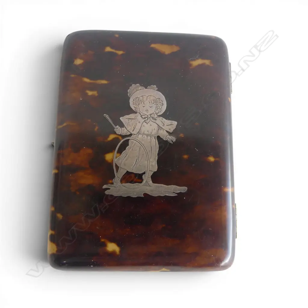 TORTOISESHELL CARD CASE 105x80mm Image 1++