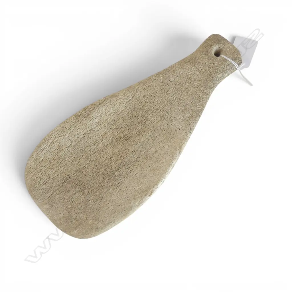 MAORI CARVED WHALE BONE HANDCLUB (PATU PARAOA). L.260mm. Probably 20thC Image 1++