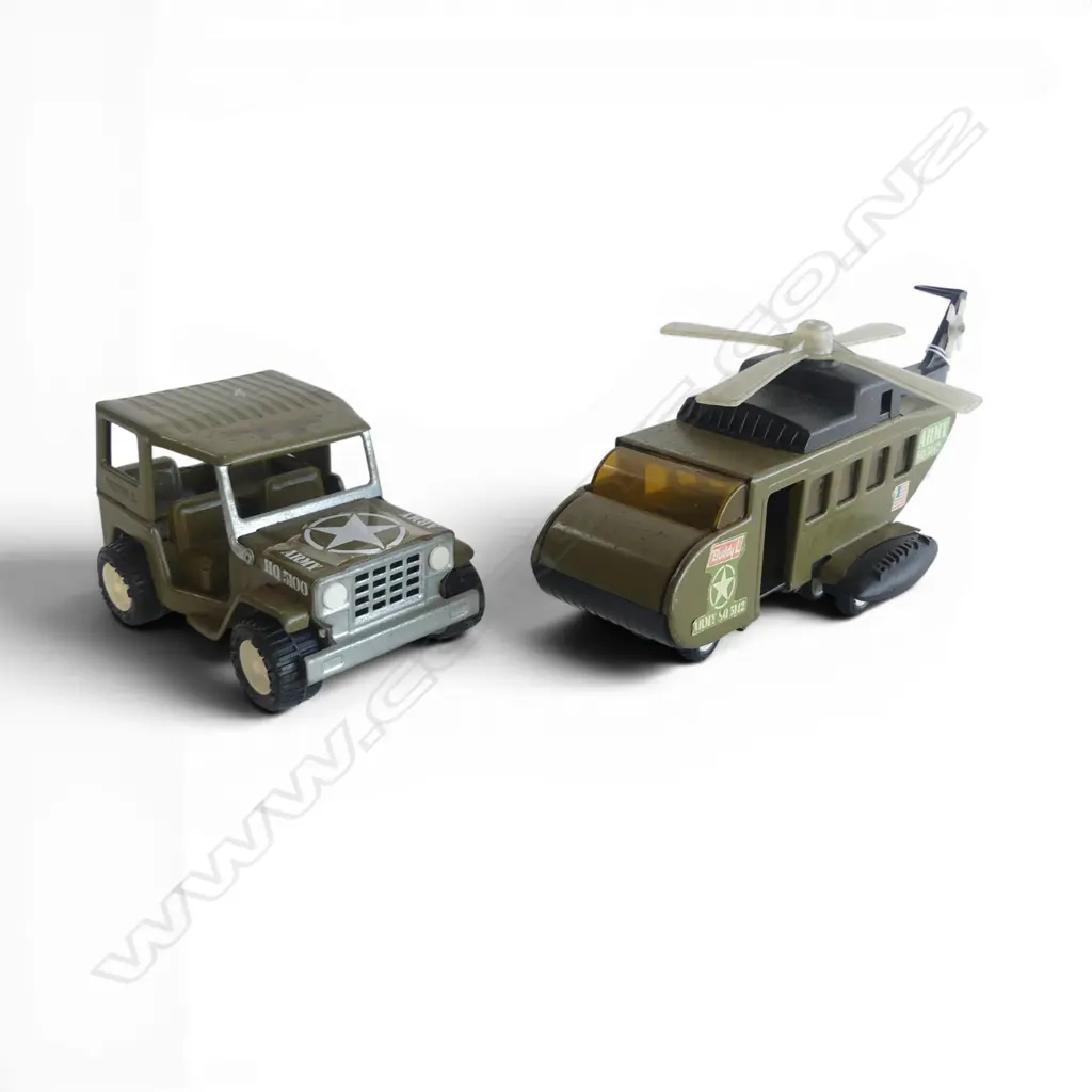 'BUDDY L' MILITARY HELICOPTER L.310mm & JEEP Image 1++