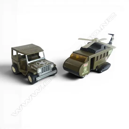 'BUDDY L' MILITARY HELICOPTER L.310mm & JEEP