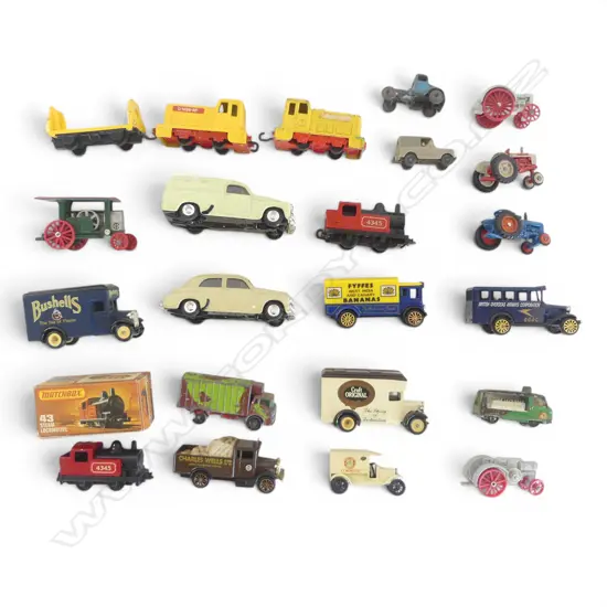 ASST. SML VINTAGE MODEL CARS TRUCKS & TRAINS