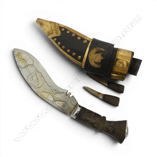 KUKRI KNIFE & SCABBARD L.320mm