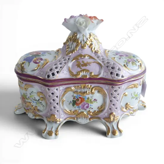 LG LIMOGES DECORATIVE LIDDED CONTAINER W.290mm