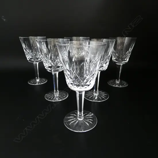 6 WEDGWOOD CUT CRYSTAL GLASSES H.145mm
