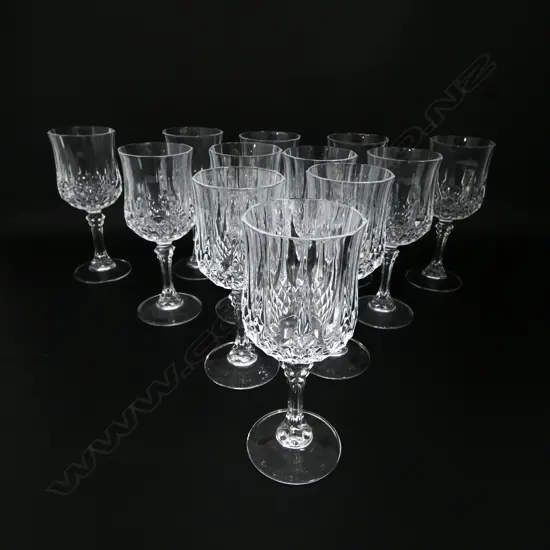 12 CRYSTAL GOBLETS H.165mm