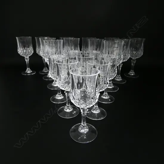 12 + 8 CRYSTAL GLASSES H.150mm