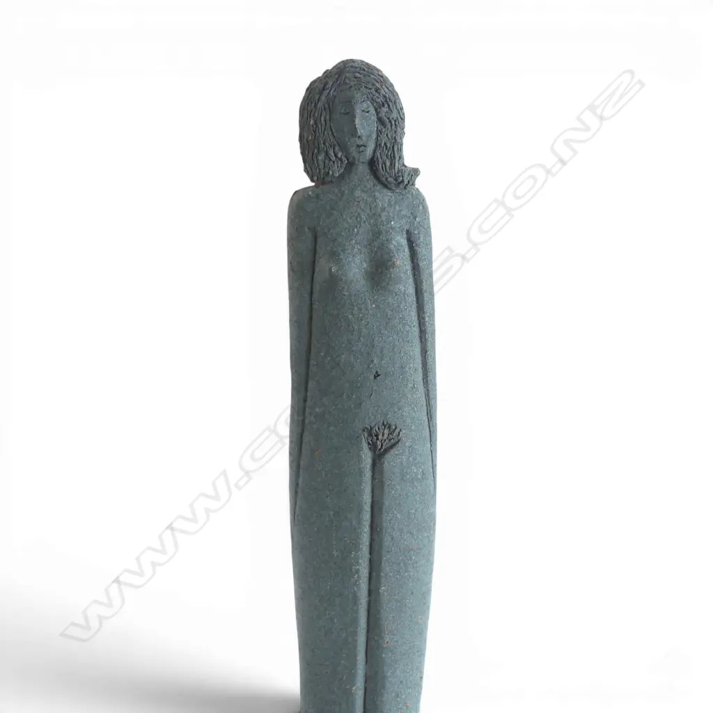 STUDIO POTTERY ELONGATED NUDE FEMALE FIGURE H.545mm Image 1++