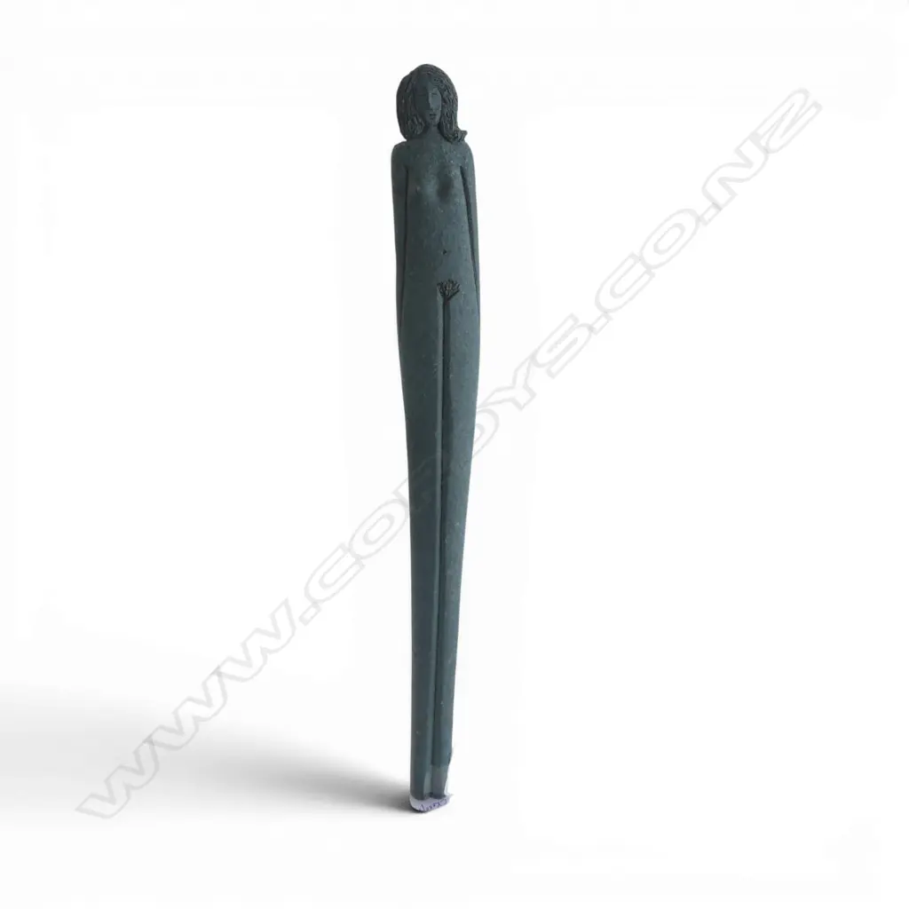 STUDIO POTTERY ELONGATED NUDE FEMALE FIGURE H.545mm Image 1++