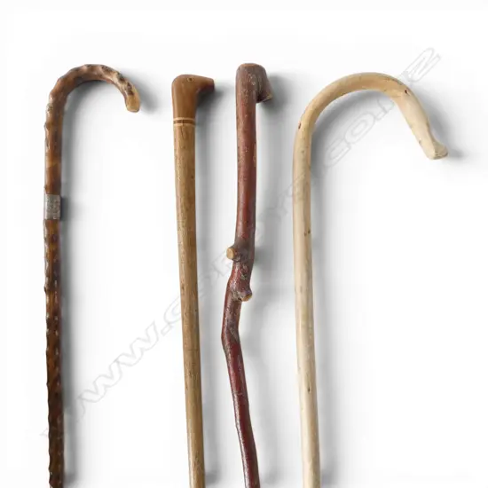 4 WALKING STICKS 