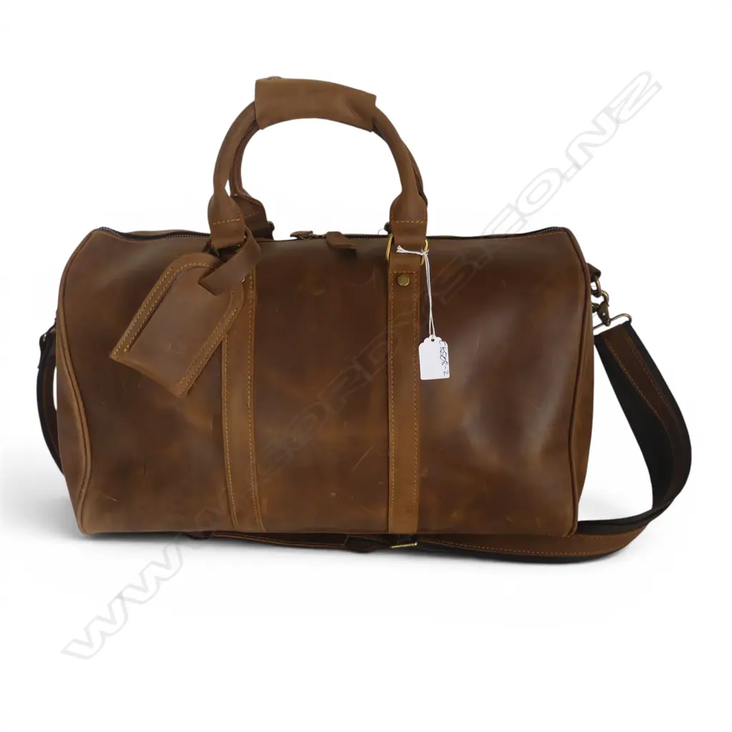 LEATHER DUFFLE BAG L.500mm Image 1++