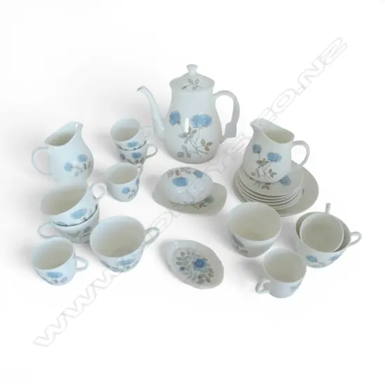 ASST. WEDGWOOD 'ICE ROSE' TEA CHINA