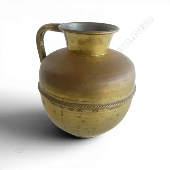 FRENCH P. LAUVRIERE COPPER JUG H.250mm