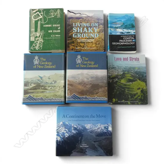 7 BOOKS; NZ GEOLOGY