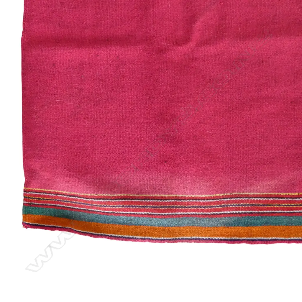 VINTAGE WALL HANGING BOLIVIAN MANTA, 1160x880mm Image 1++