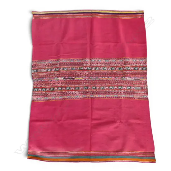 VINTAGE WALL HANGING BOLIVIAN MANTA, 1160x880mm