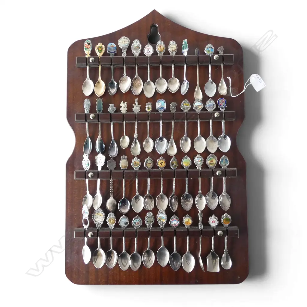 DISPLAY OF ASST. SOUVENIR SPOONS H.590mm Image 1++