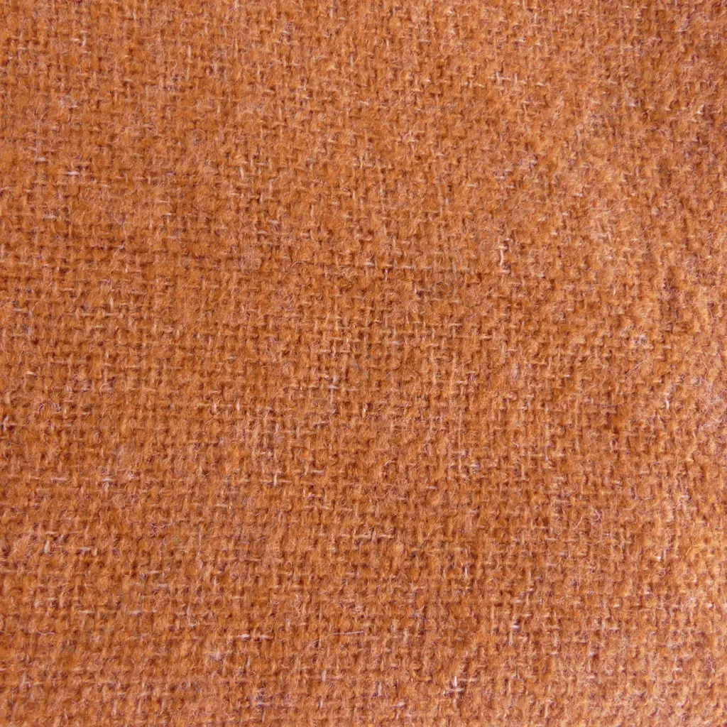 20 % WOOL CINNAMON COLOR NOOD THROW, 1300 X 1700MM Image 1++