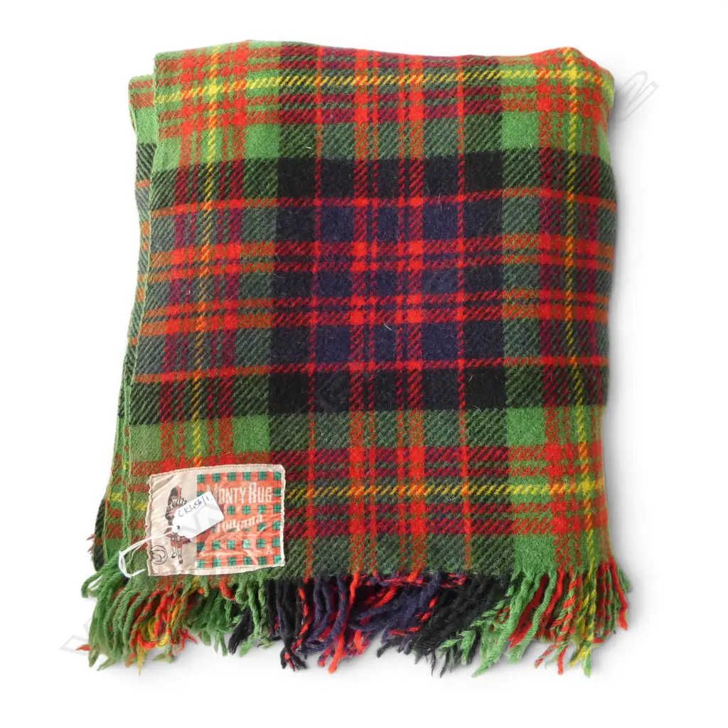 TARTAN WOOL BLANKET 'MONTY RUG BY FONTANA' Image 1++