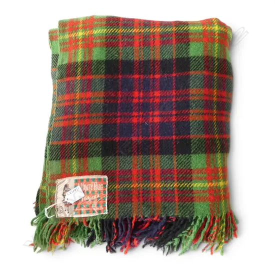 TARTAN WOOL BLANKET 'MONTY RUG BY FONTANA'