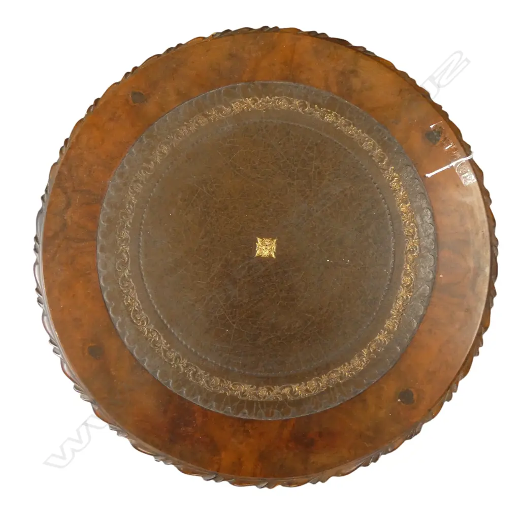 2 SIDE TABLES H.520mm + ITALIAN INLAID OVAL TRAY 515x310mm Image 1++