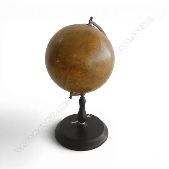 OLD 'PHILIP'S EDUCATIONAL TERESTRIAL GLOBE' on stand. Some repair. H.270mm