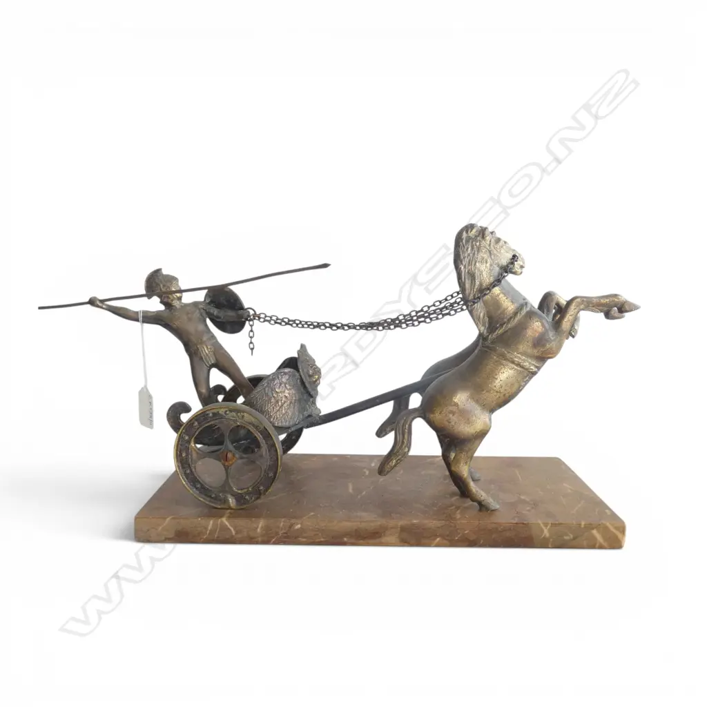 GILT METAL CHARIOT RIDER 450x140x220mm Image 1++