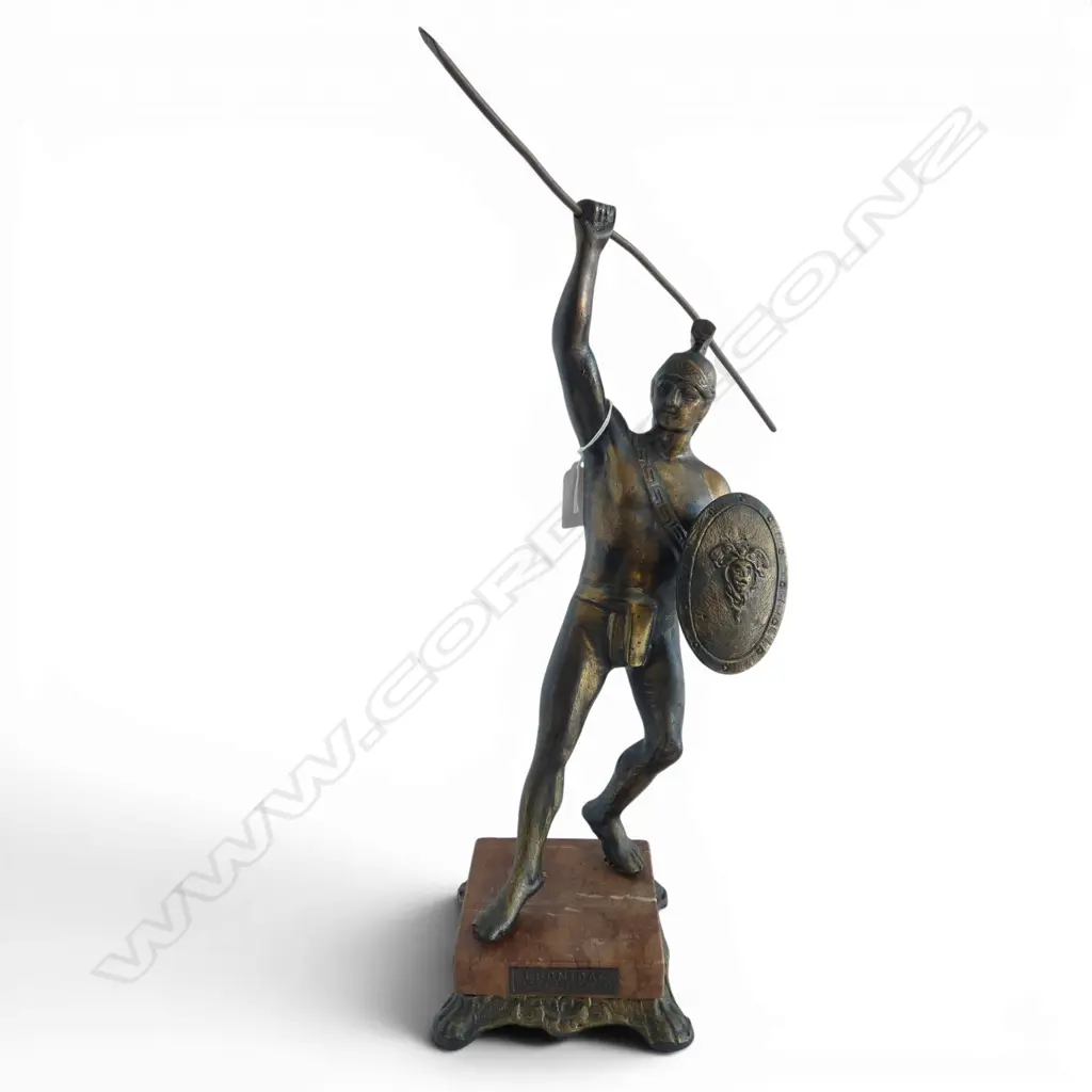 GILT METAL FIGURE OF LEONIDAS H.430mm Image 1++