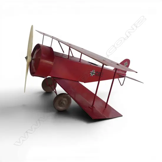 VINTAGE GERMAN MODEL BIPLANE L.320mm