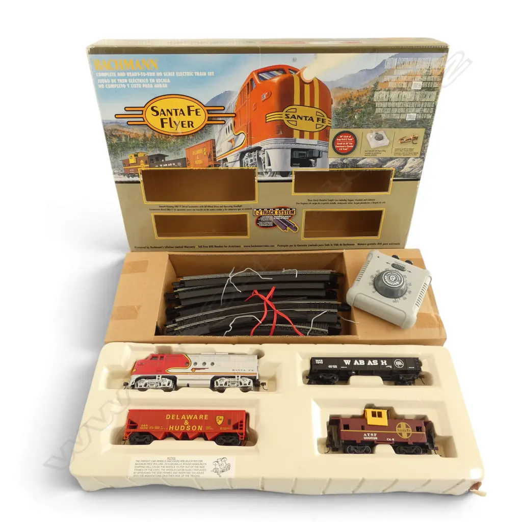 BACHMANN 'SANTE FE FLYER' TRAIN SET, BOXED Image 1++