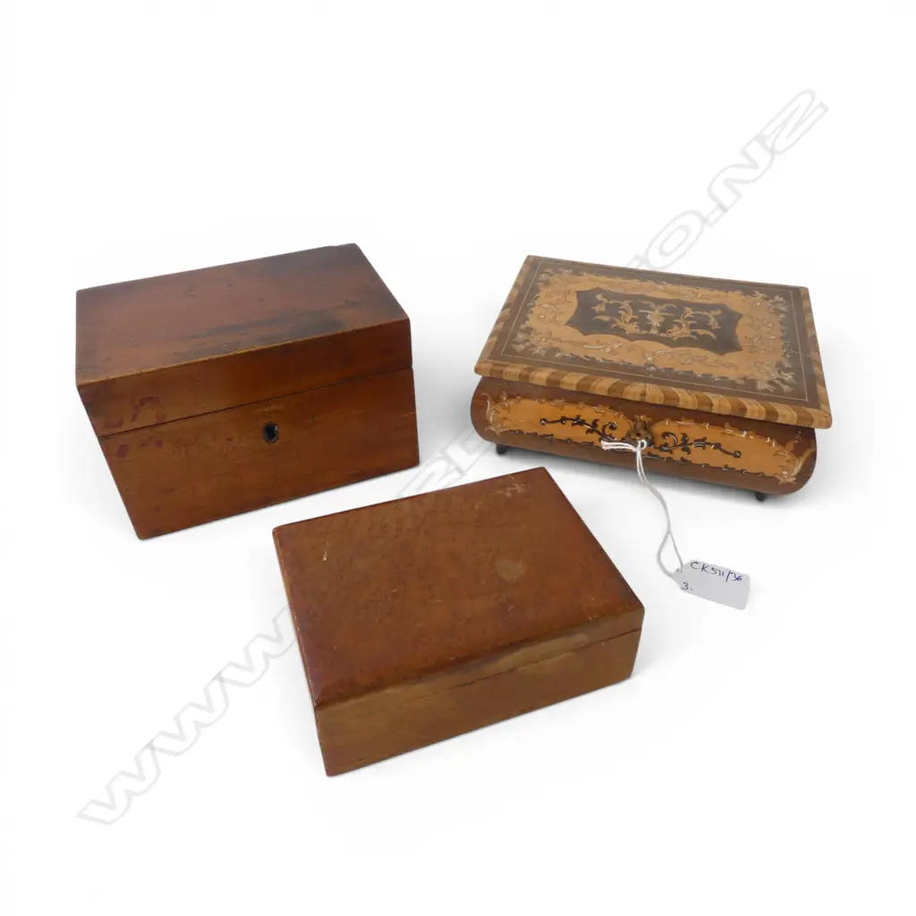 3 WOODEN BOXES W.175mm Image 1++