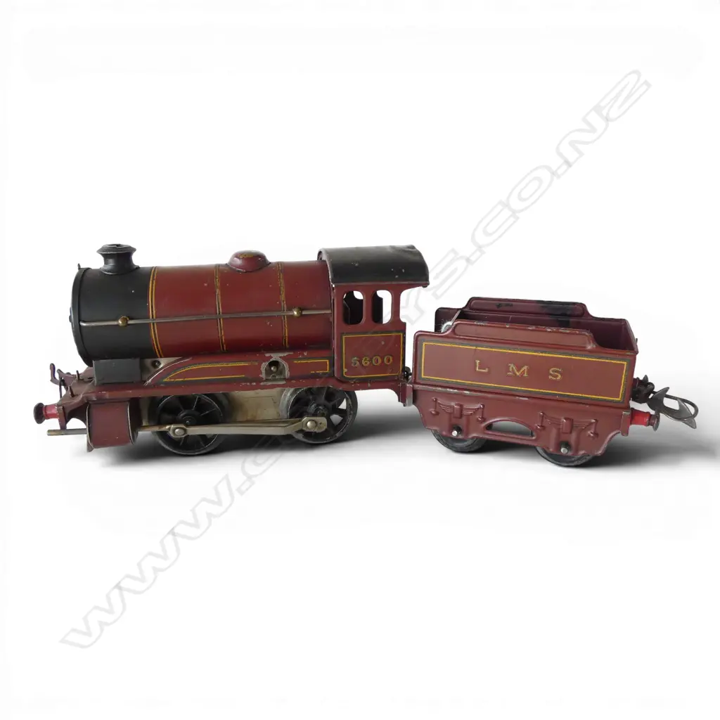 VINTAGE HORNBY MODEL RAILWAY '0' GAUGE 5600 LMS LOCOMOTIVE & TENDER, WIND-UP Image 1++