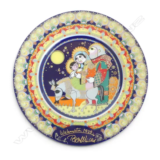 BJORN WIINBLAD 'WEIHNACHTSTELLER 1979' for ROSENTHAL PLATE Dia.285mm