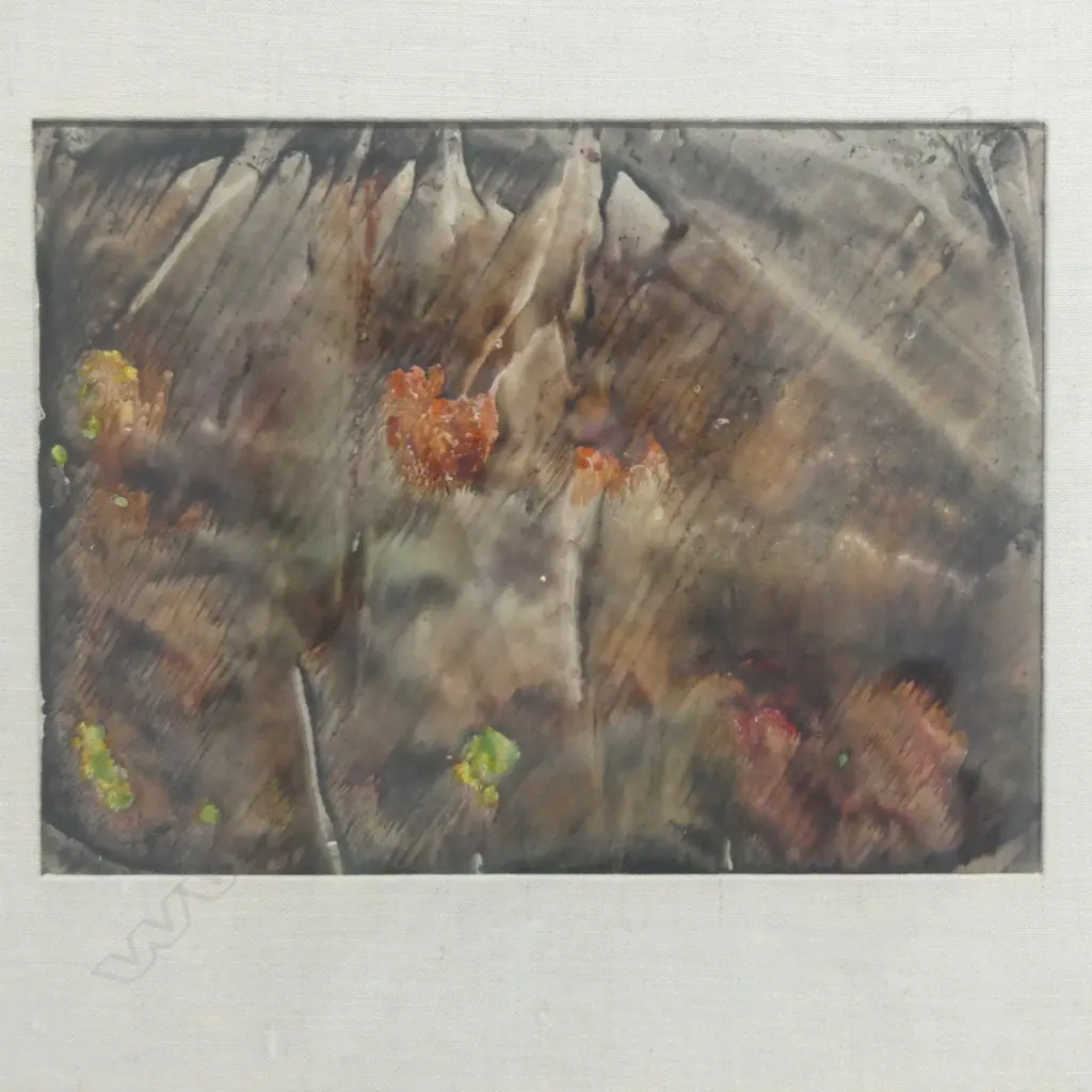 2 JOHN WEEKS, UNTITLED, MONOPRINTS, CERTIFICATE OF AUTH. VERSO EACH, 195x260 225x325mm Image 1++