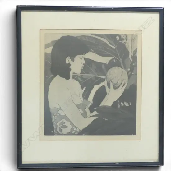 AFTER JOHN MELVILLE KELLY, BREADFRUIT HAWAII, OFFSET LITHOGRAPH, 270 X 250mm